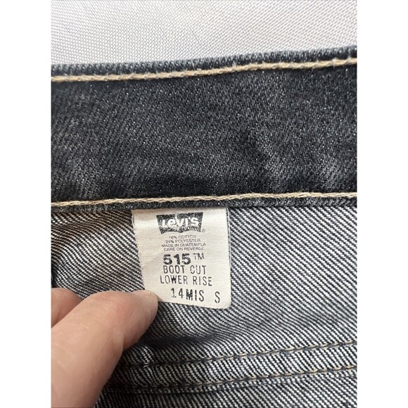 Vintage Levi’s 515 Bootcut Lower Rise Women's Size 14 Mis Black Jeans 2002 Y2K - Picture 4 of 11